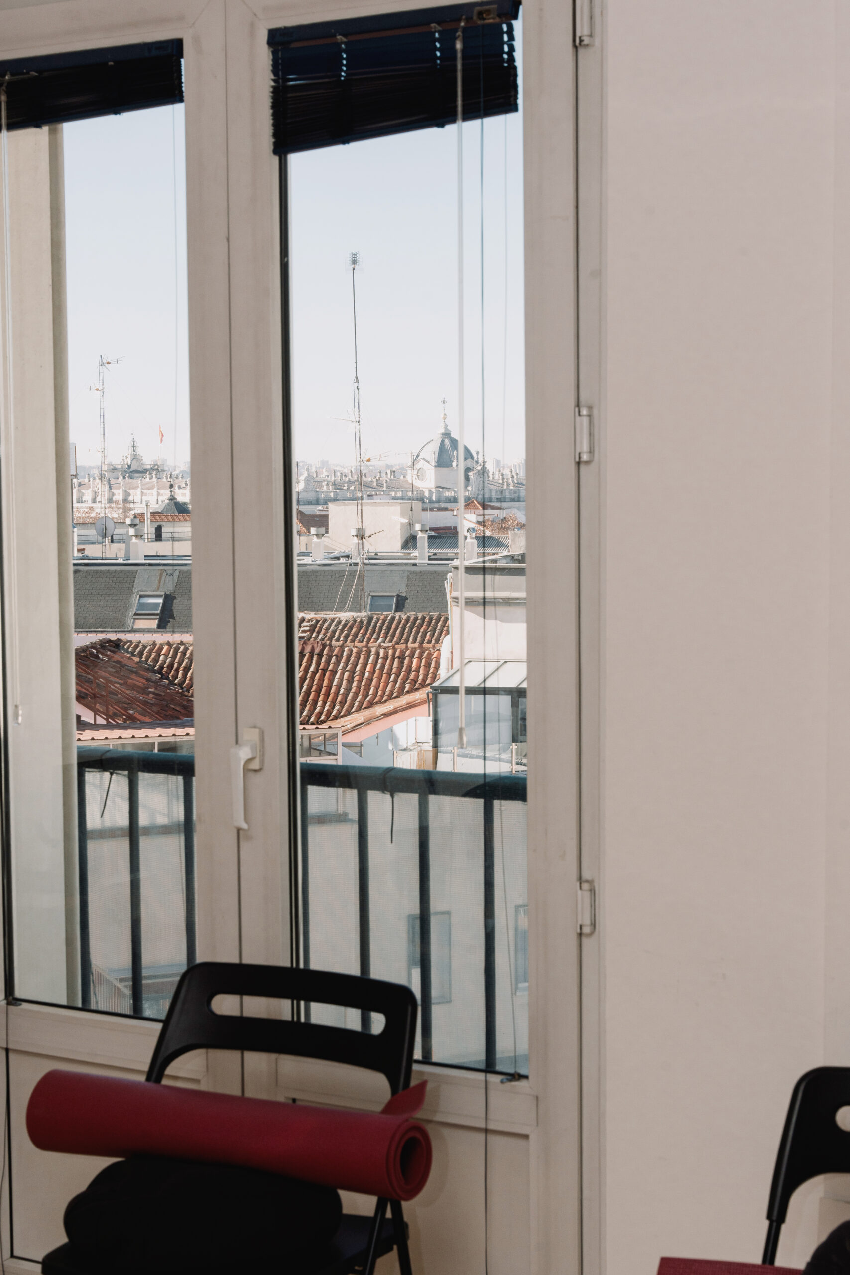 Vistas desde la sala del Centro Mindfulness Madrid